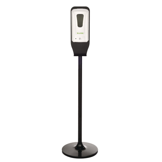 Alpine Automatic Foam Hand Sanitizer/Soap Dispenser with Floor Stand, 40 oz, 4.48 x 6 x 45, White (ALHALP430FS)