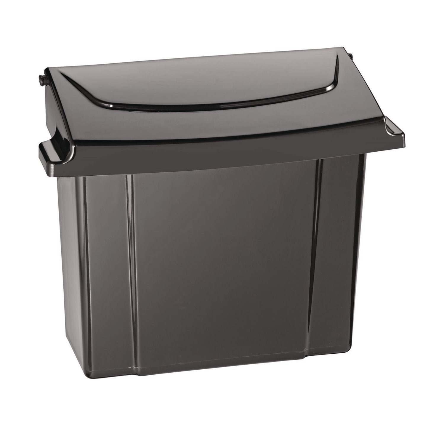 Alpine Durable Plastic Surface Mount Sanitary Napkin Receptacle, Plastic, Black (ALHALP451BLA)