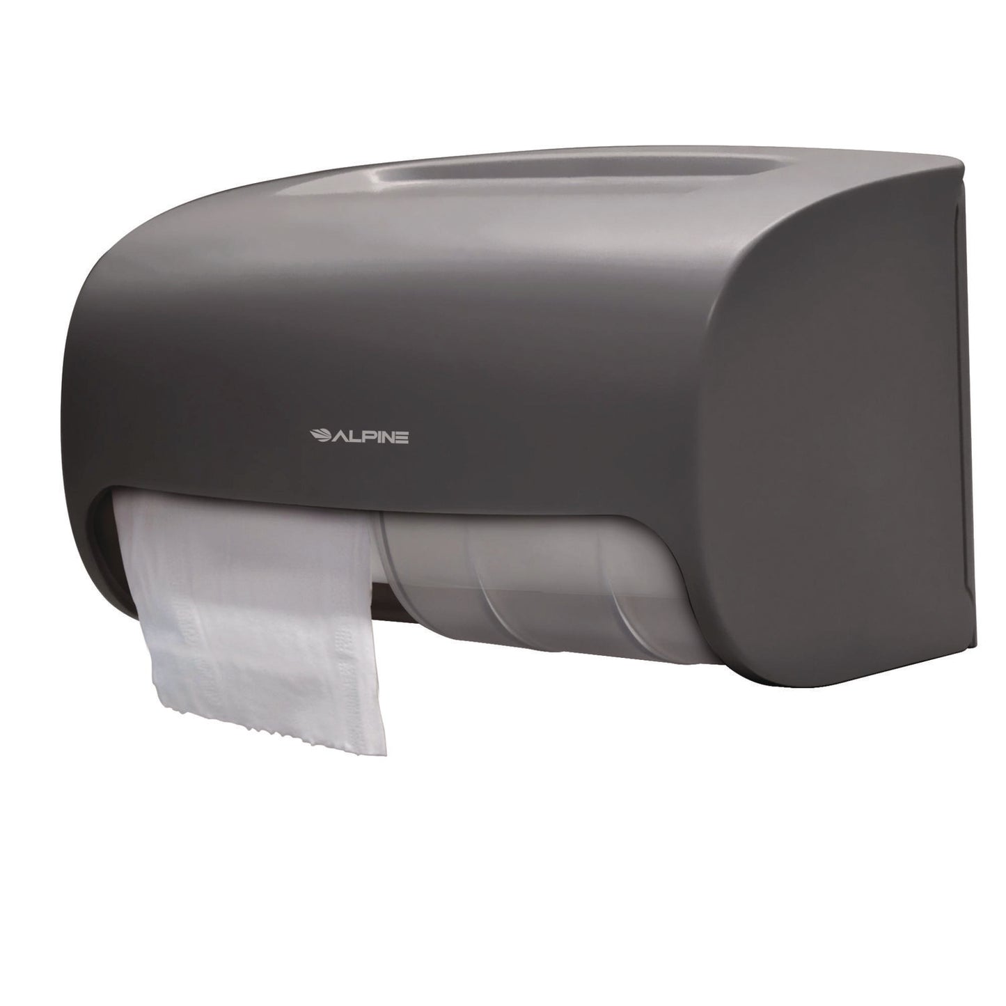 Alpine Side-by-Side Double Roll Toilet Tissue Dispenser, 6.3 x 6.3 x 10.3, Gray (ALHALP452GRY)