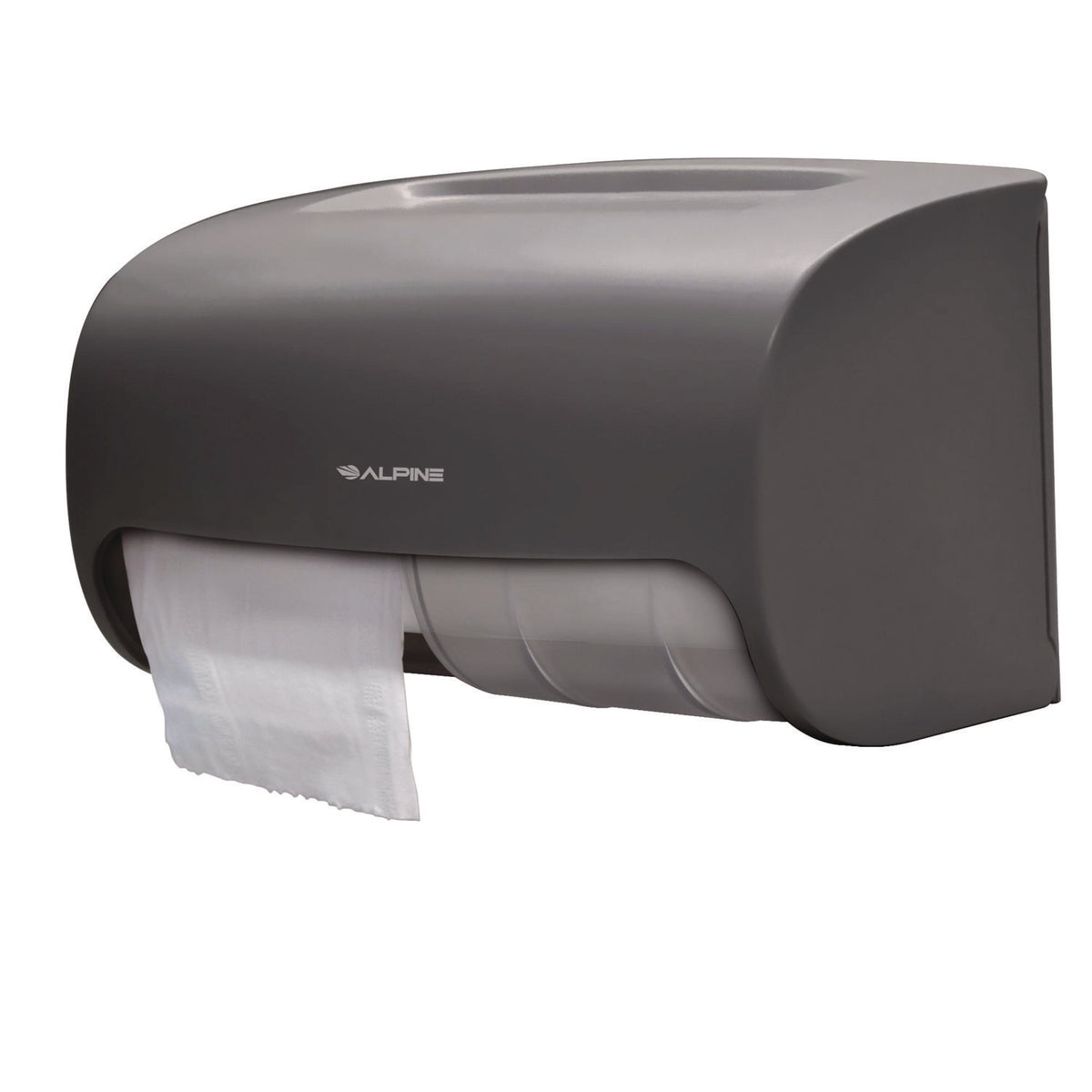 Alpine Side-by-Side Double Roll Toilet Tissue Dispenser, 6.3 x 6.3 x 10.3, Gray (ALHALP452GRY)