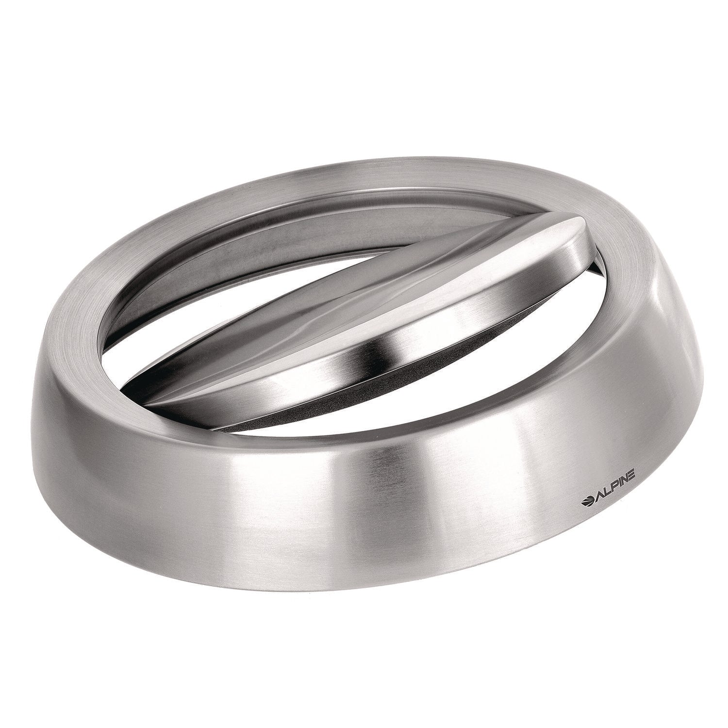 Alpine 17 Gal Stainless Steel Swivel Trash Can Cover, 15.7 x 15.67 x 15.67, Silver (ALHALP47065LC)