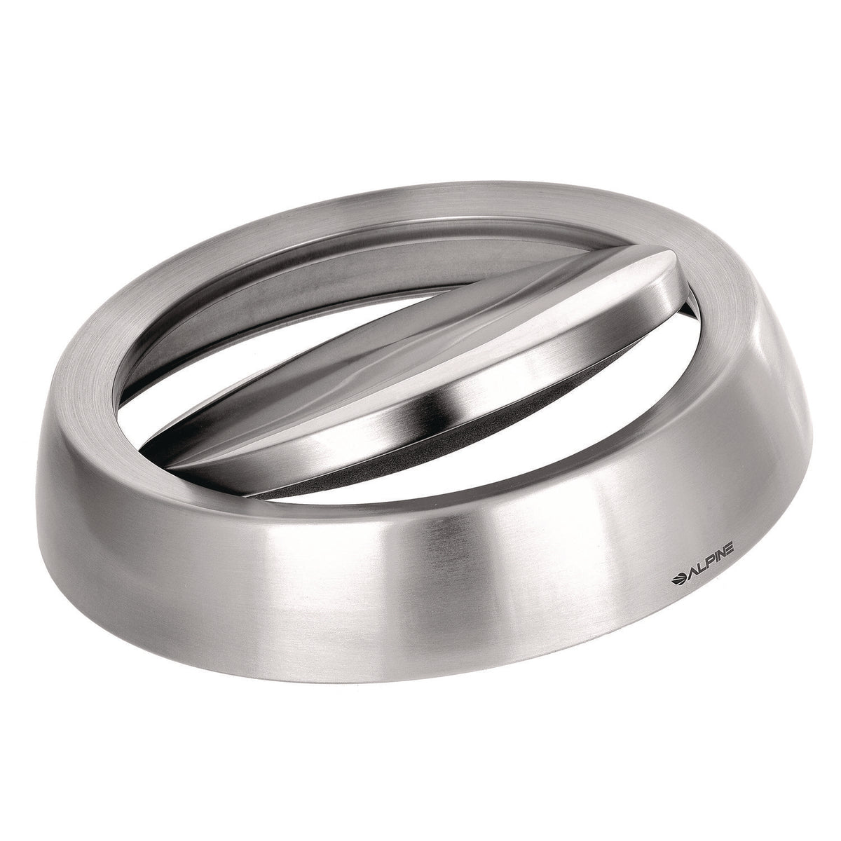 Alpine 17 Gal Stainless Steel Swivel Trash Can Cover, 15.7 x 15.67 x 15.67, Silver (ALHALP47065LC)