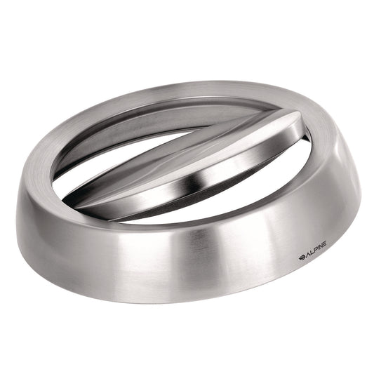 Alpine 17 Gal Stainless Steel Swivel Trash Can Cover, 15.7 x 15.67 x 15.67, Silver (ALHALP47065LC)