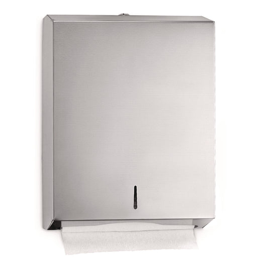 Alpine Vertical C-Fold/Multi-Fold Paper Towel Dispenser, 14.5 x 4 x 11.2, Brushed Stainless Steel (ALHALP480)
