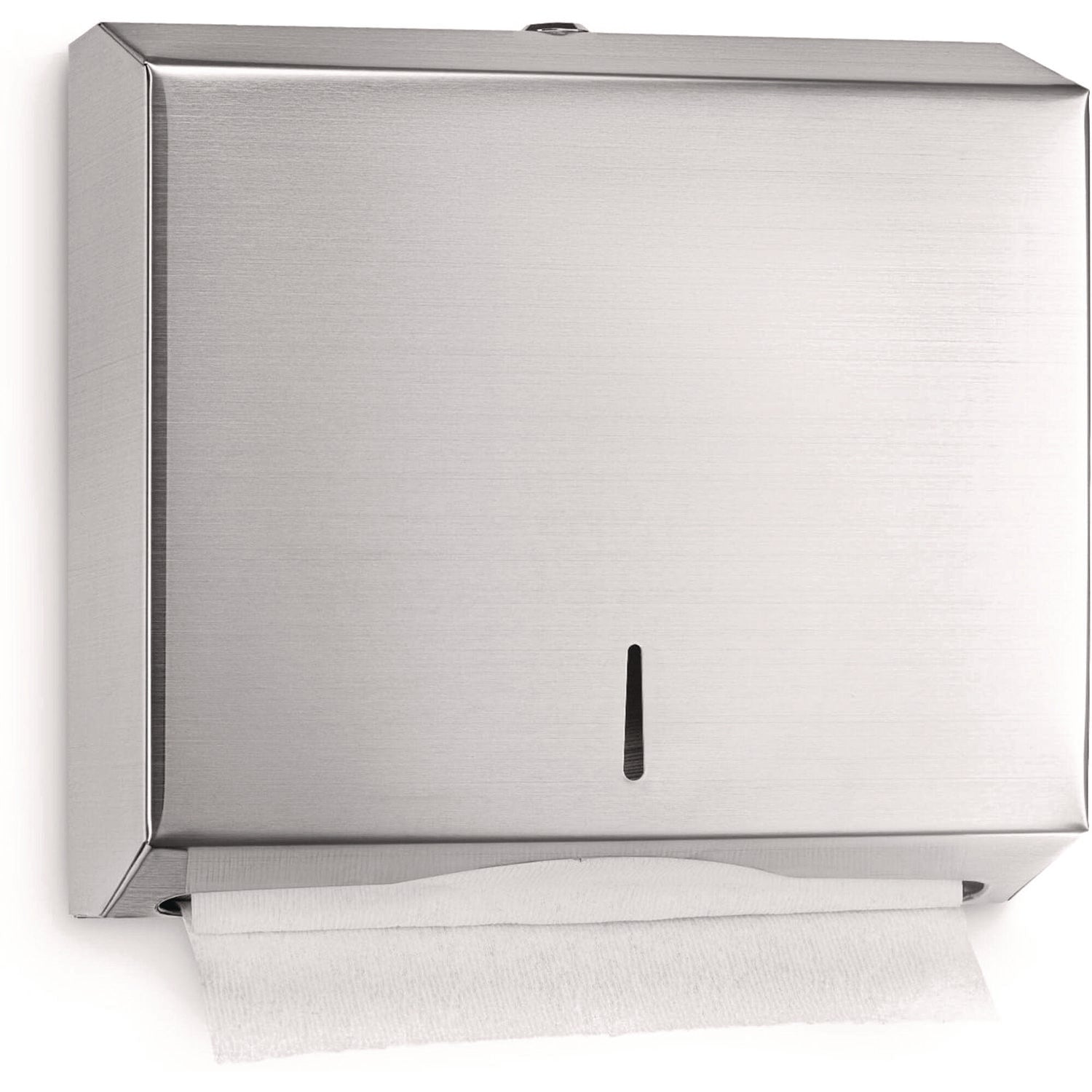 Alpine Horizontal C-Fold/Multi-Fold Paper Towel Dispenser, 10.2 x 4 x 11.2, Brushed Nickel (ALHALP481)