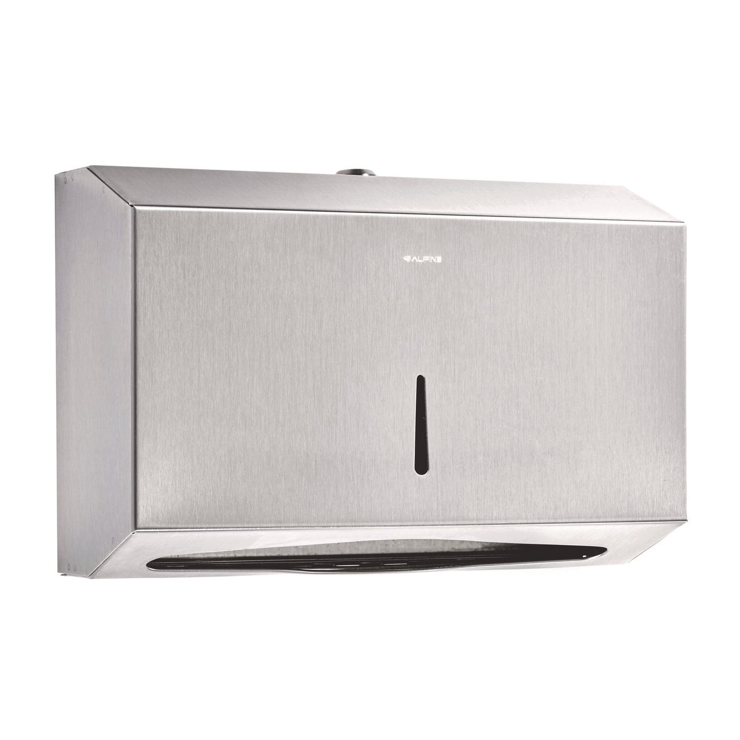 Alpine Horizontal C-Fold/Multi-Fold Paper Towel Dispenser, 7.08 x 3.93 x 10.82, Brushed Nickel (ALHALP481S)