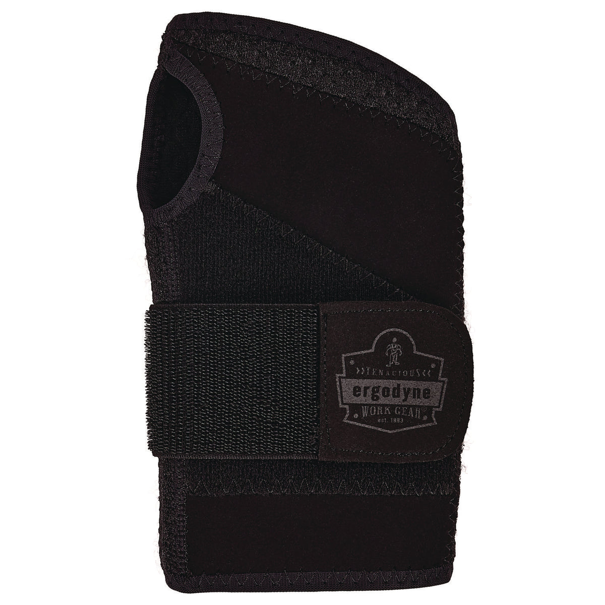 ergodyne ProFlex 4005 Wrist Brace Support with Single Strap, Medium, Fits Right Hand, Black (EGO70145)