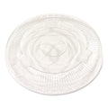 Boardwalk Crystal-Clear Cold Cup Straw-Slot Lids, Fits 9 oz Squat/12 oz PET Cups, 100/Pack (BWKPET912STRAPK)