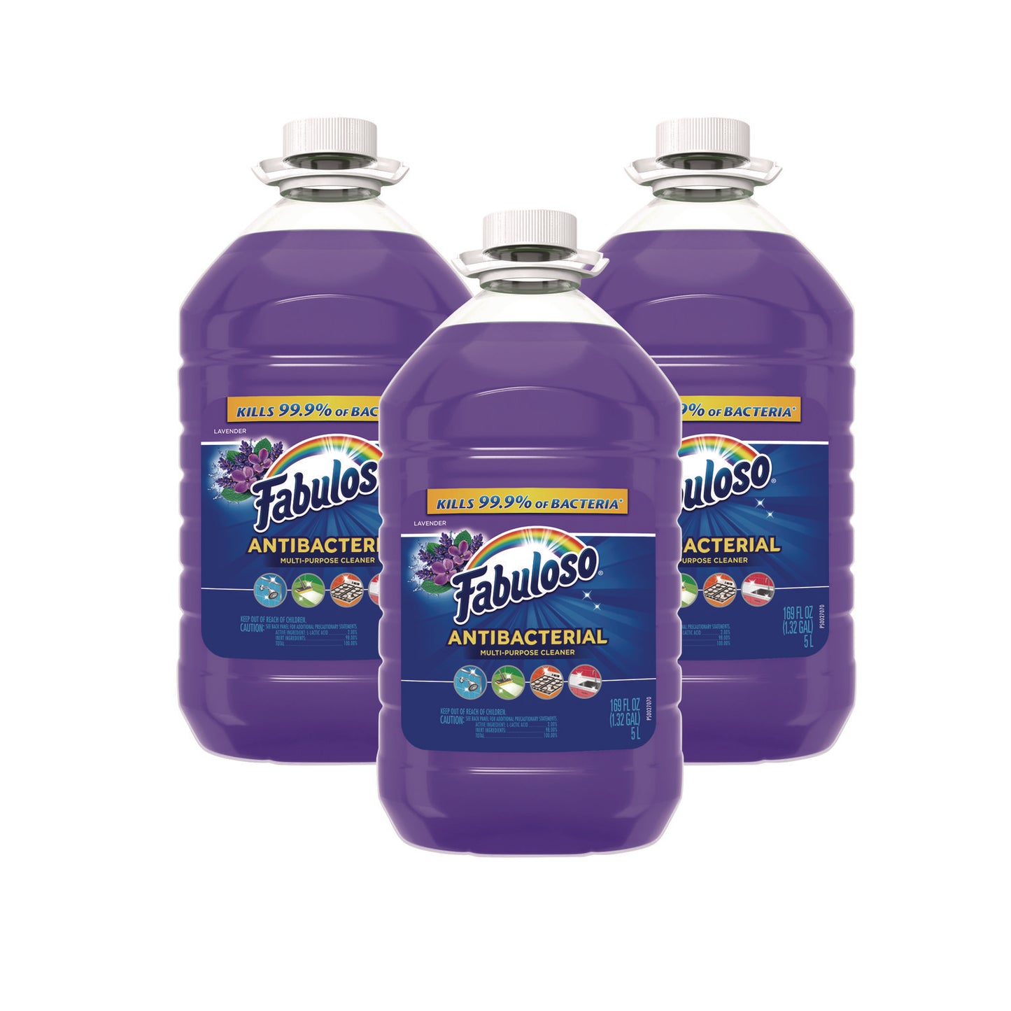 Fabuloso Antibacterial Multi-Purpose Cleaner, Lavender Scent, 169 oz Bottle, 3/Carton (CPC99507)