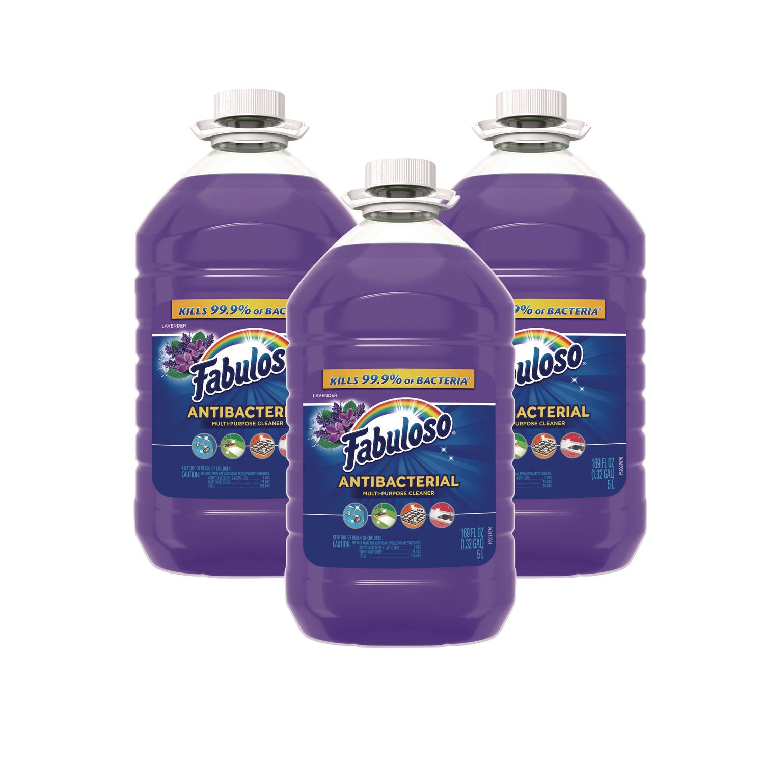 Fabuloso Antibacterial Multi-Purpose Cleaner, Lavender Scent, 169 oz Bottle, 3/Carton (CPC99507)