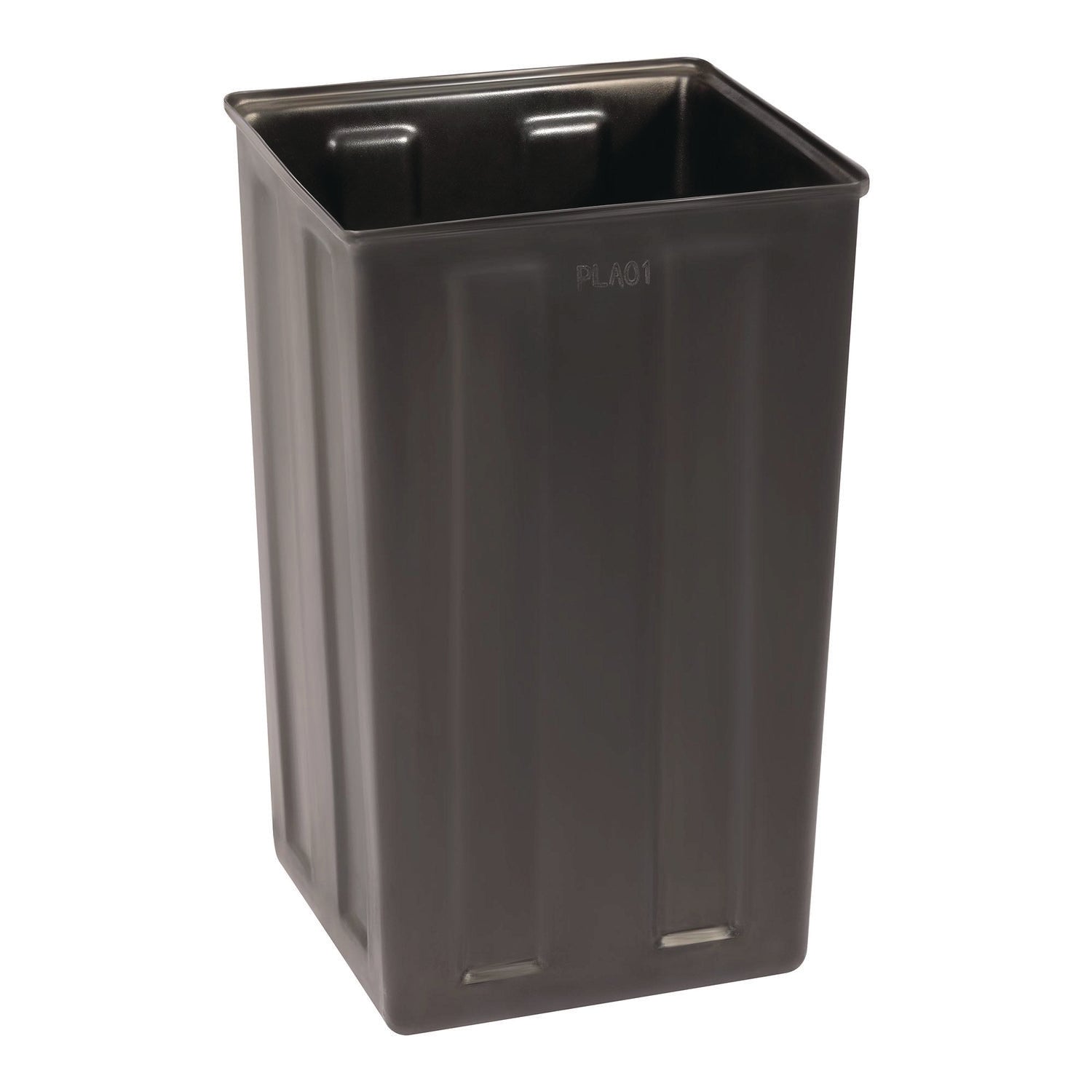 Alpine 40 Gallon Rigid Plastic Waterproof Square Trash Can Insert Liner for Indoor/Outdoor Trash Can, Plastic, Black (ALHALPA01)