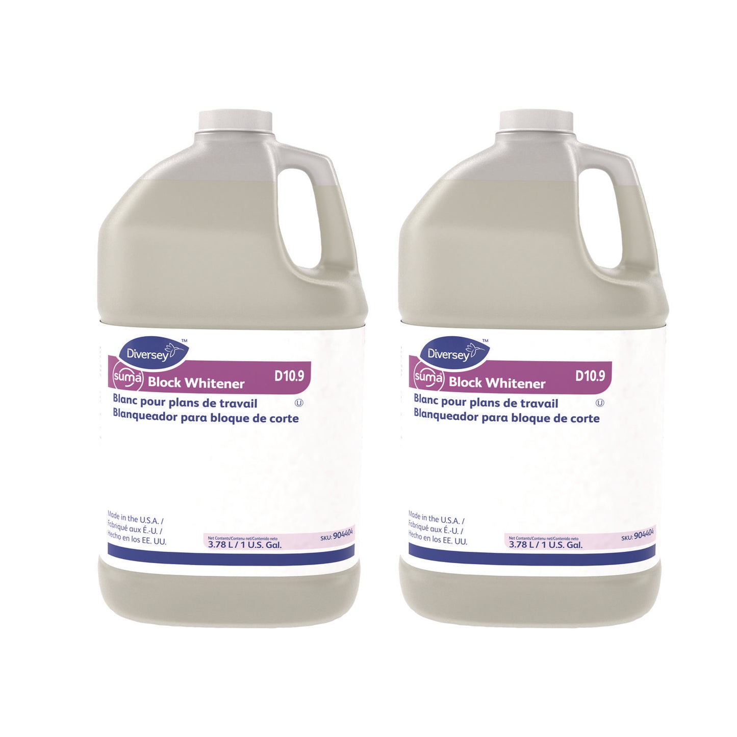 Diversey Suma Block Whitener, 1 gal Bottle, 4/Carton (DVO101109766)