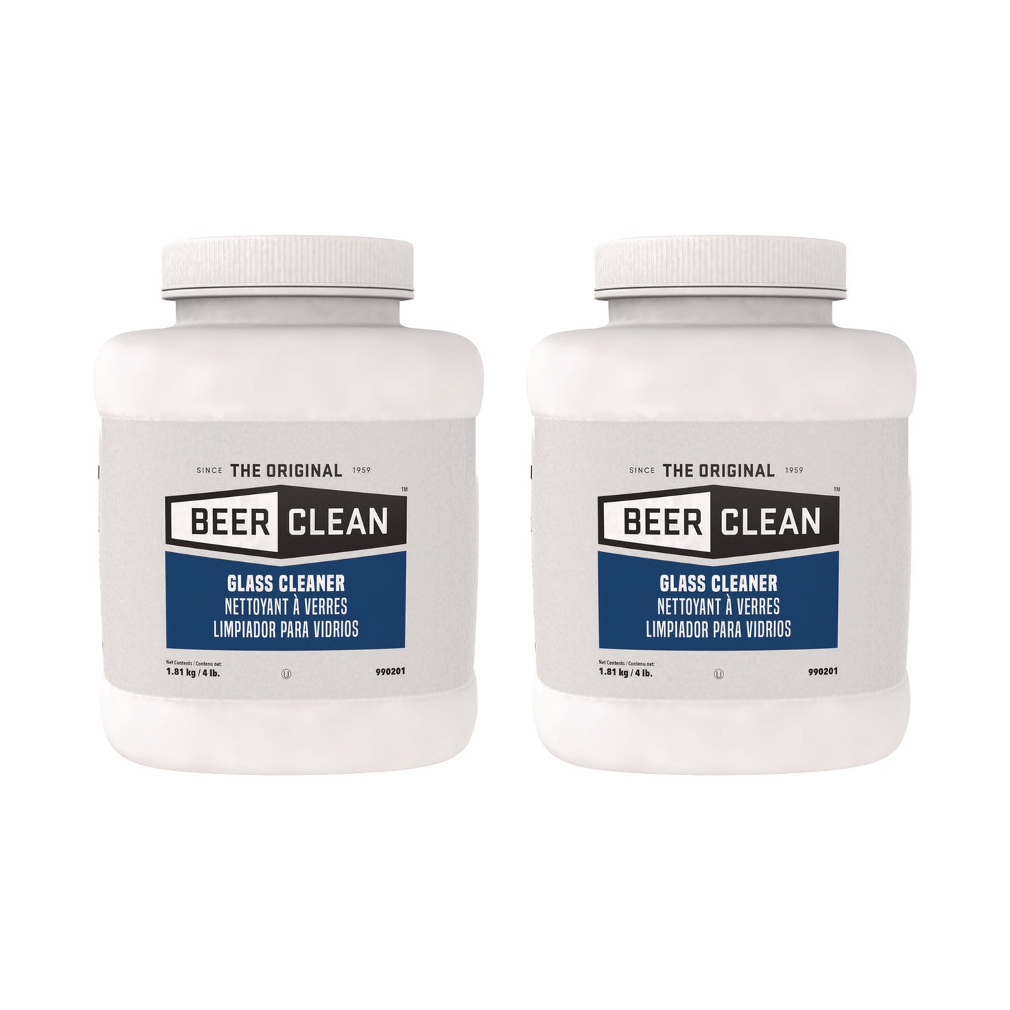 Diversey Beer Clean Glass Cleaner, Unscented, Powder, 4 lb. Container (DVO990201)