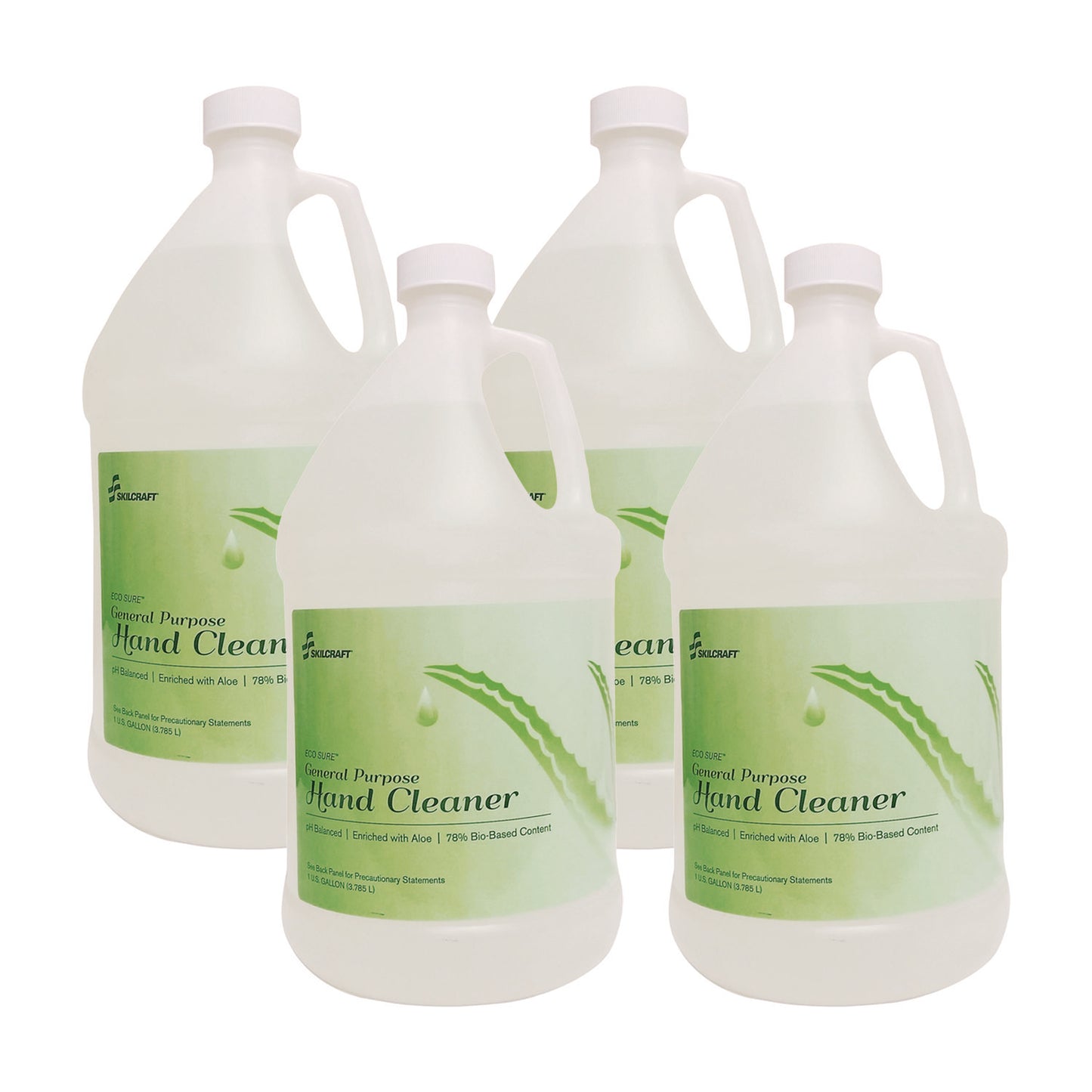 AbilityOne 8520014322618, SKILCRAFT Eco Sure General Purpose Hand Cleaner, Fresh Linen Scent, 1 gal, 4/Box