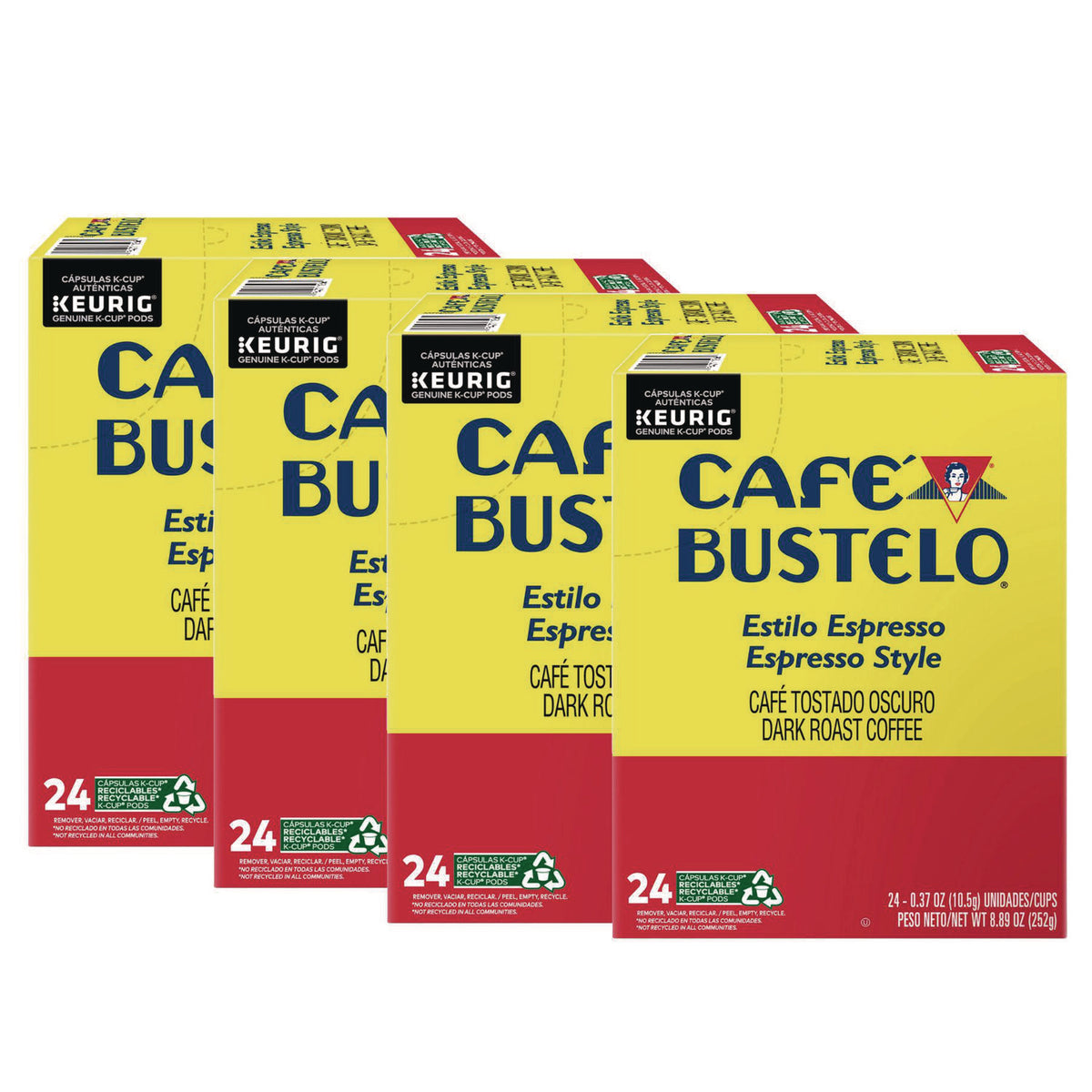 Cafe Bustelo Espresso Style K-Cups, 96/Carton (GMT6106CT)