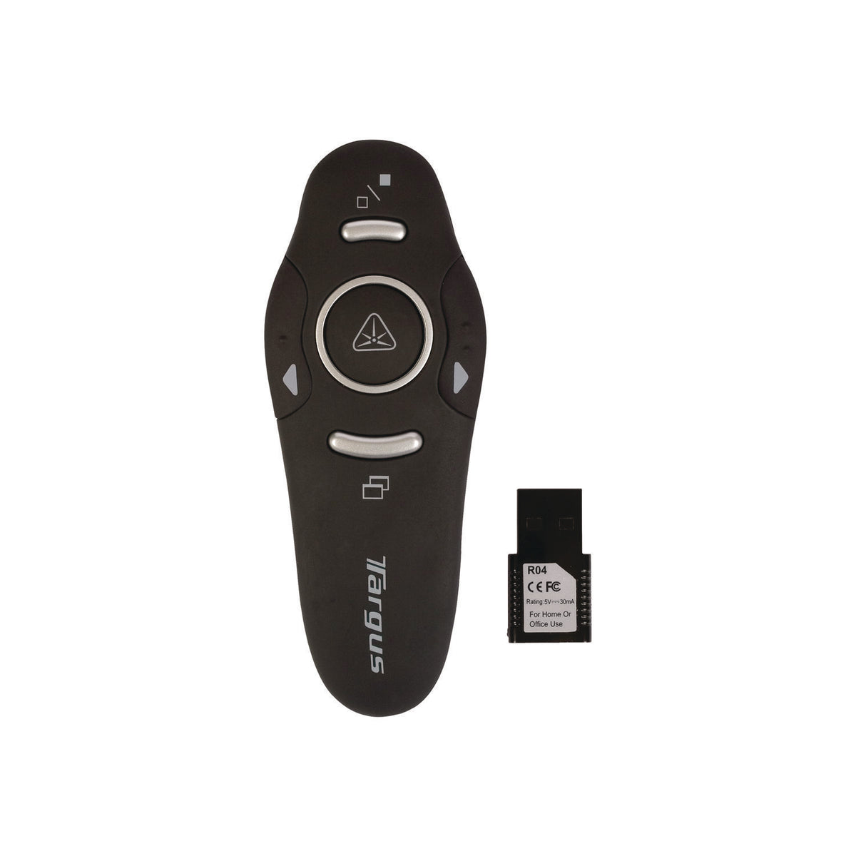 Targus Wireless USB Presenter with Laser Pointer, Class 2, 50 ft Range, Black (AMP16US)