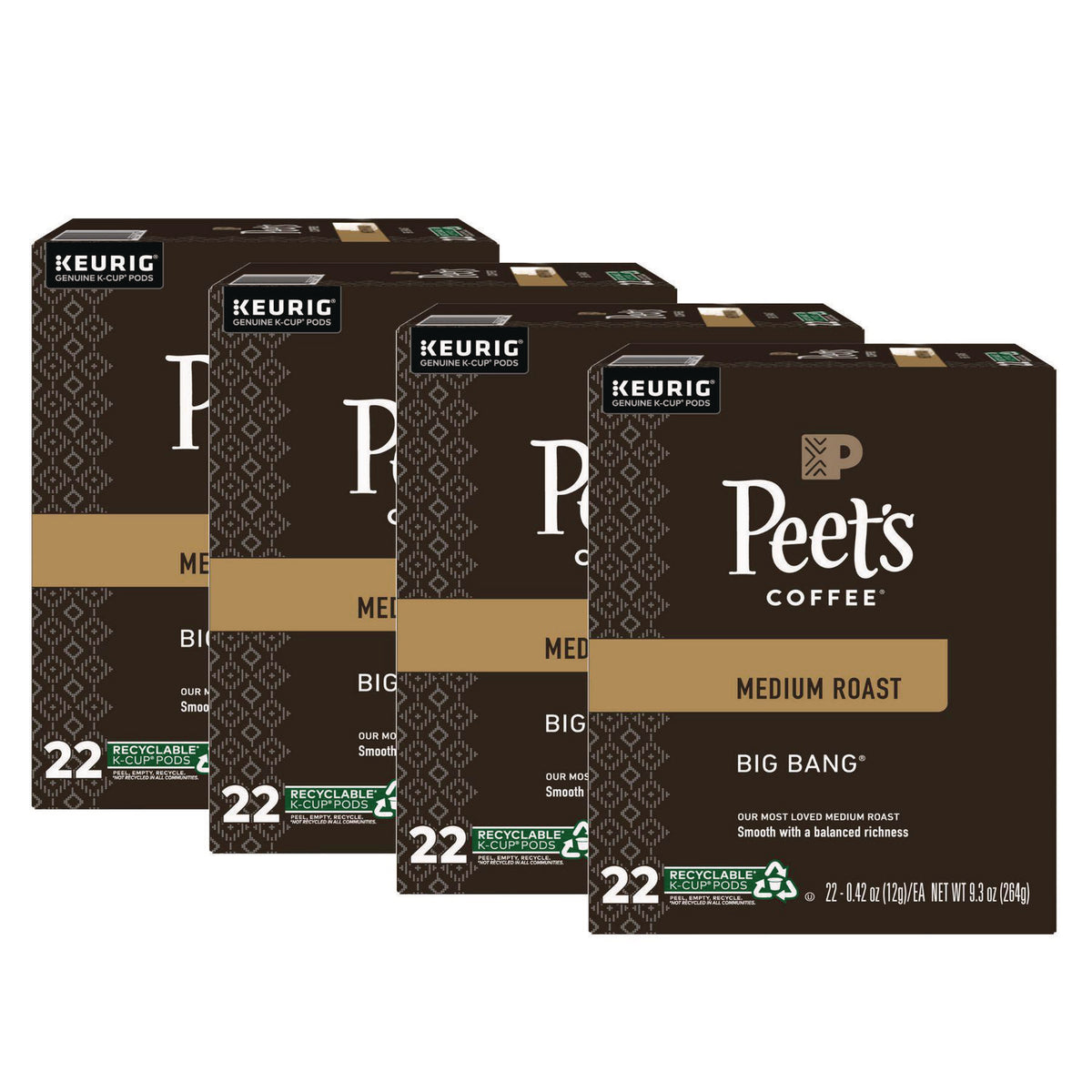 Peet's Coffee Big Bang K-Cups, 88/Carton (GMT6664CT)