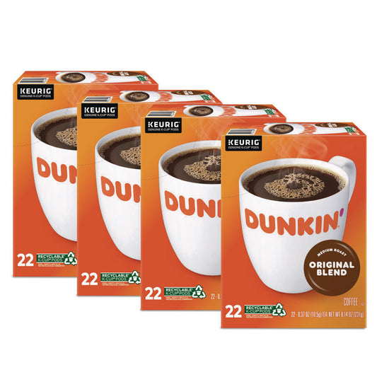 Dunkin Donuts K-Cup Pods, Dunkin Regular, 88/Carton (GMT1267CT)