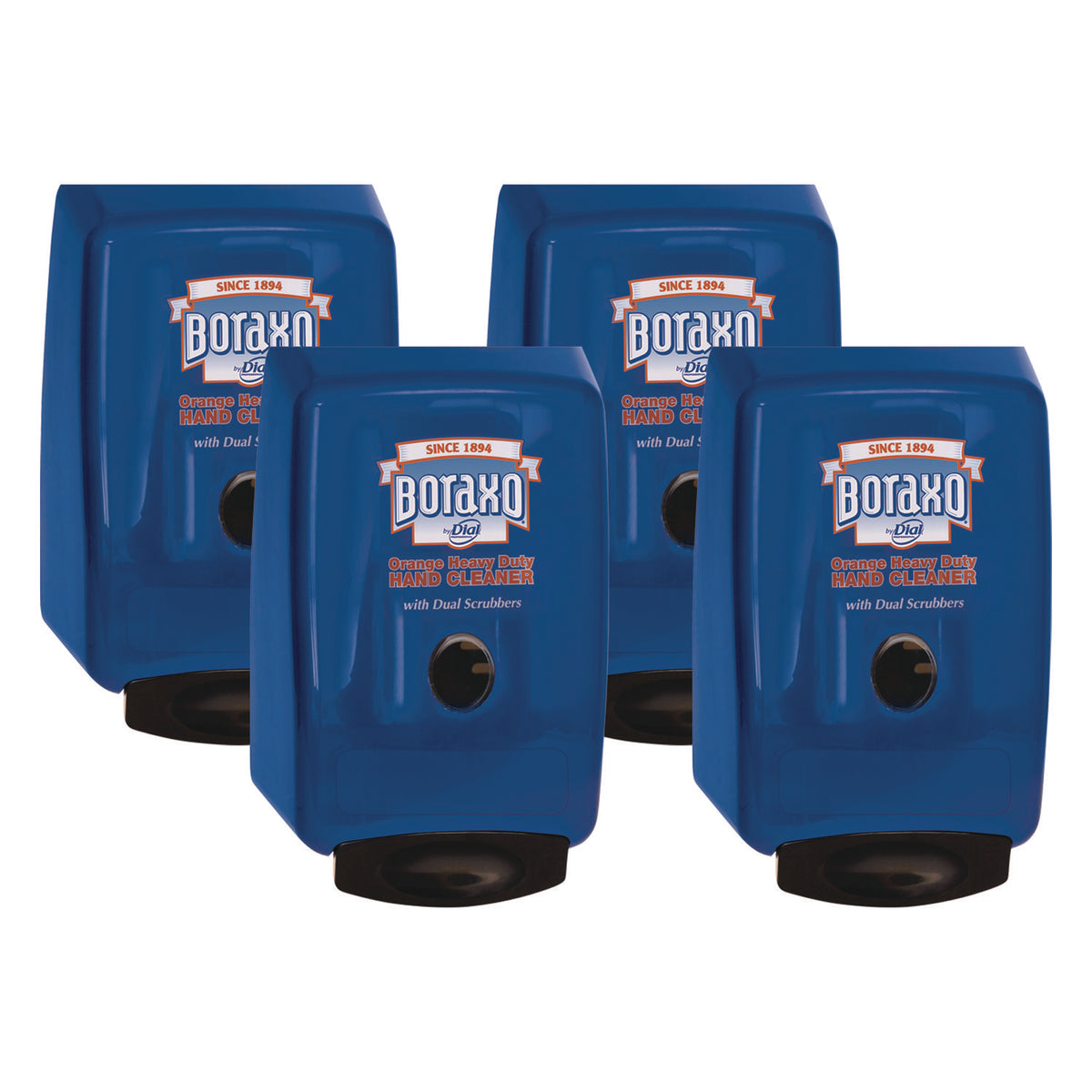 Boraxo 2L Dispenser for Heavy Duty Hand Cleaner, 10.49 x 4.98 x 6.75, Blue, 4/Carton (DIA10989CT)