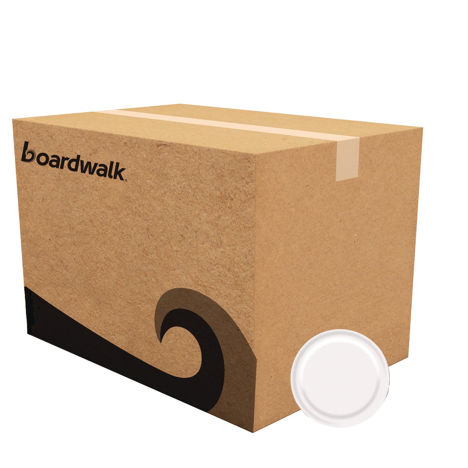 Boardwalk Paper Dinnerware, Plate, 9" dia, White, 1,000/Carton (BWKWH9PLT)
