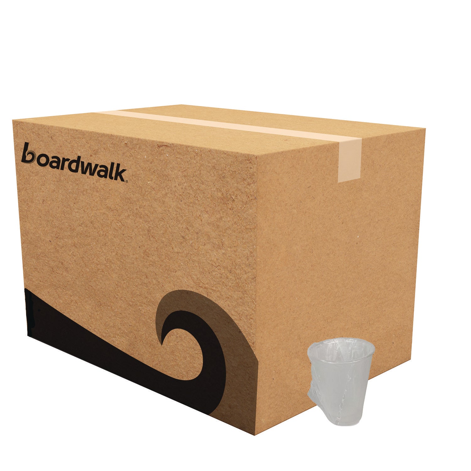 Boardwalk Translucent Plastic Cold Cups, Individually Wrapped, 9 oz, Polypropylene, 1,000/Carton (BWKWRAPCUP)