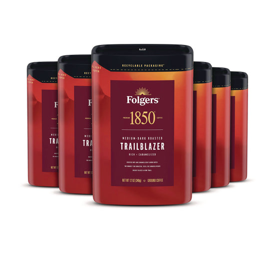 1850 Coffee, Trailblazer, 12 oz Bag, 6/Carton (FOL62881)
