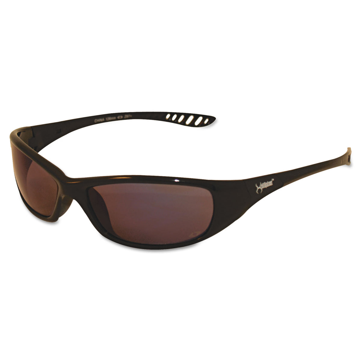 KleenGuard V40 HellRaiser Safety Glasses, Black Frame, Blue Mirror Lens (KCC20543)