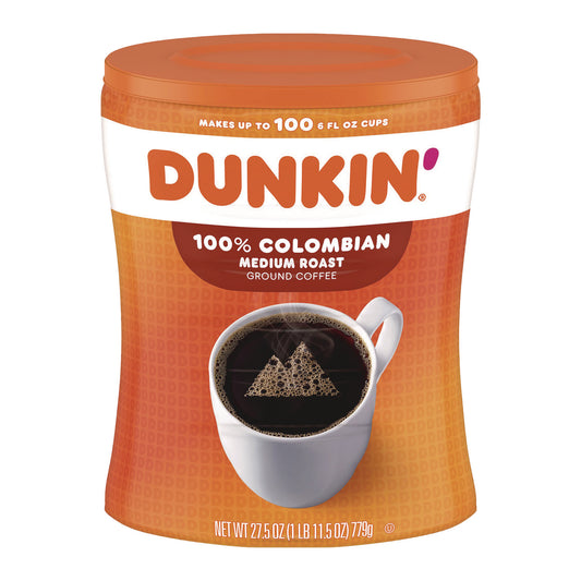 Dunkin Donuts Columbian Coffee, 27.05 oz Canister (GMT8133401292)
