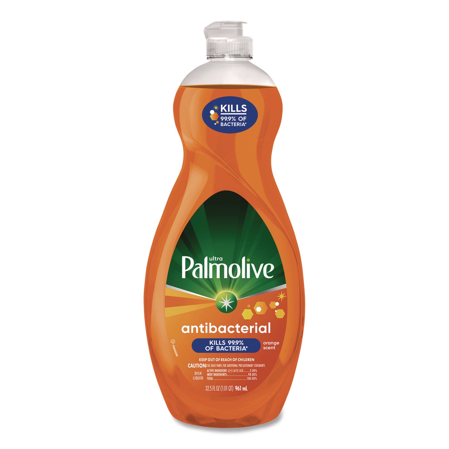 Palmolive Ultra Antibacterial Dishwashing Liquid, Orange Scent. 32.5 oz Bottle (45072EA)