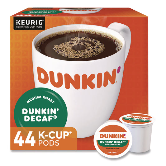 Dunkin Donuts K-Cup Pods, Dunkin Donuts Decaf, 44/Box (24306977)
