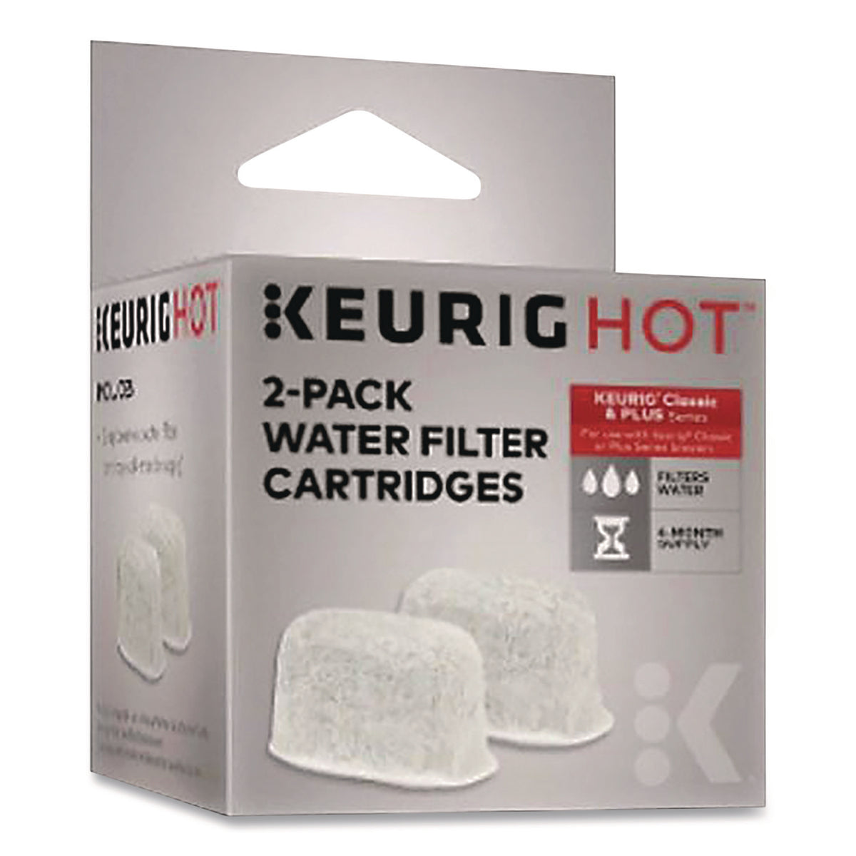 Keurig Replacement Charcoal Water Filter Cartridge, 2/Pack (2407403)