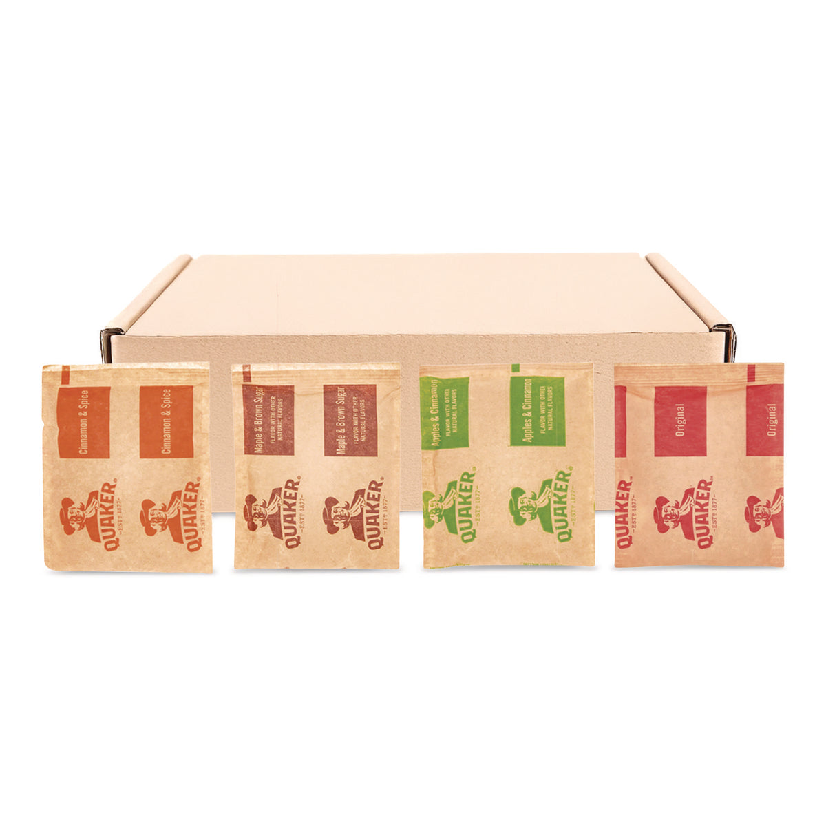Quaker Instant Oatmeal, Assorted Flavors, 1.51 oz Packet, 64/Carton (2051065)
