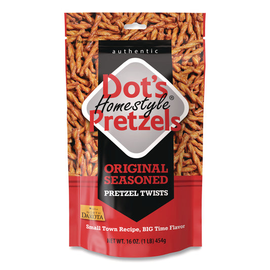 Dot's Pretzels Original Pretzels, 16 oz Bag (DDP00808)