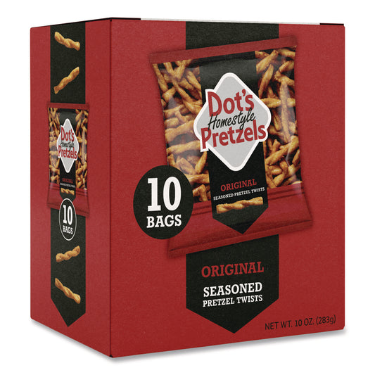 Dot's Pretzels Original Pretzels, 1 oz Bag, 10/Box (DDP71943)