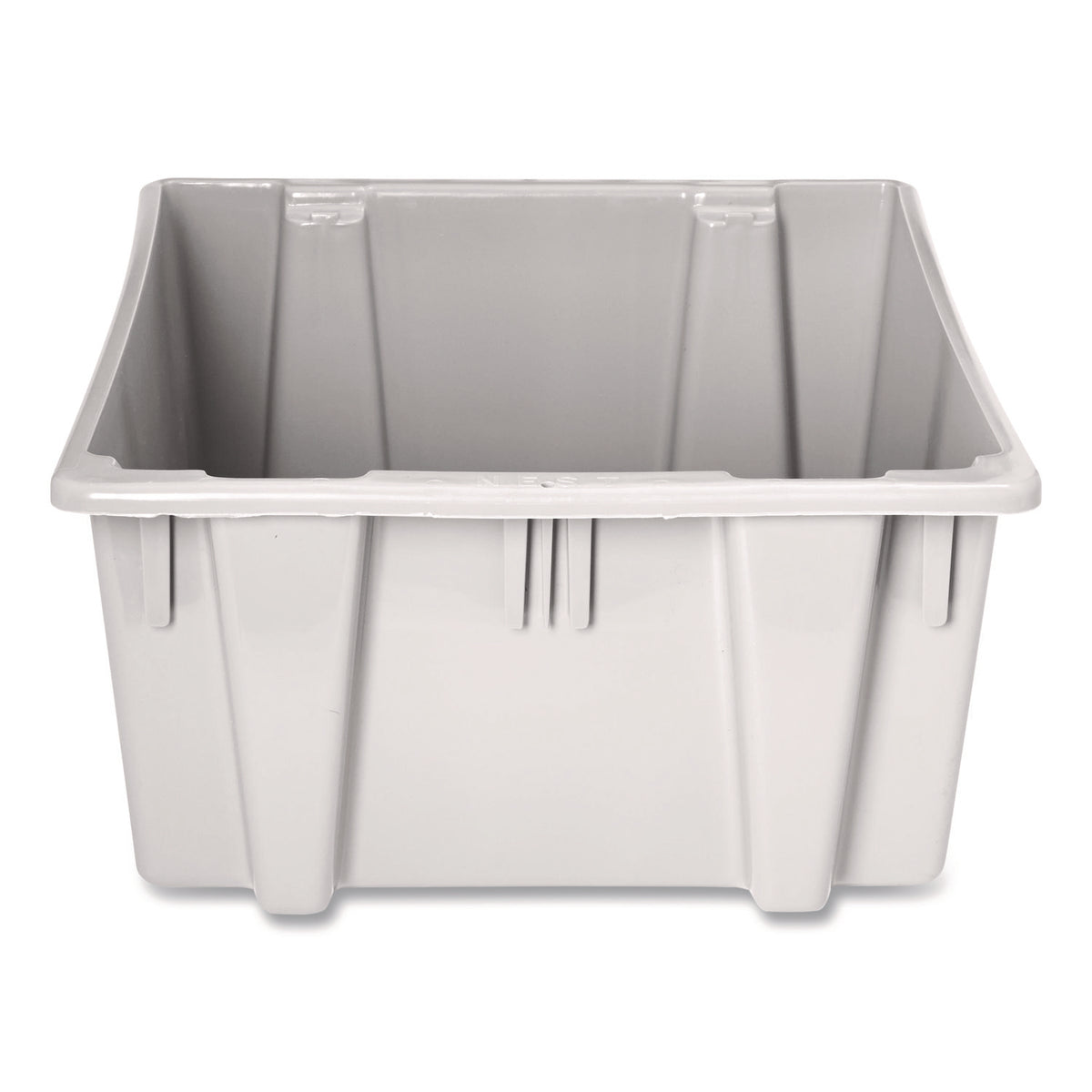 Rubbermaid Commercial Palletote Box, 11.97 gal, 1.6 cu ft, 15.5" x 19.5" x 13", Gray (FG172200GRAY)