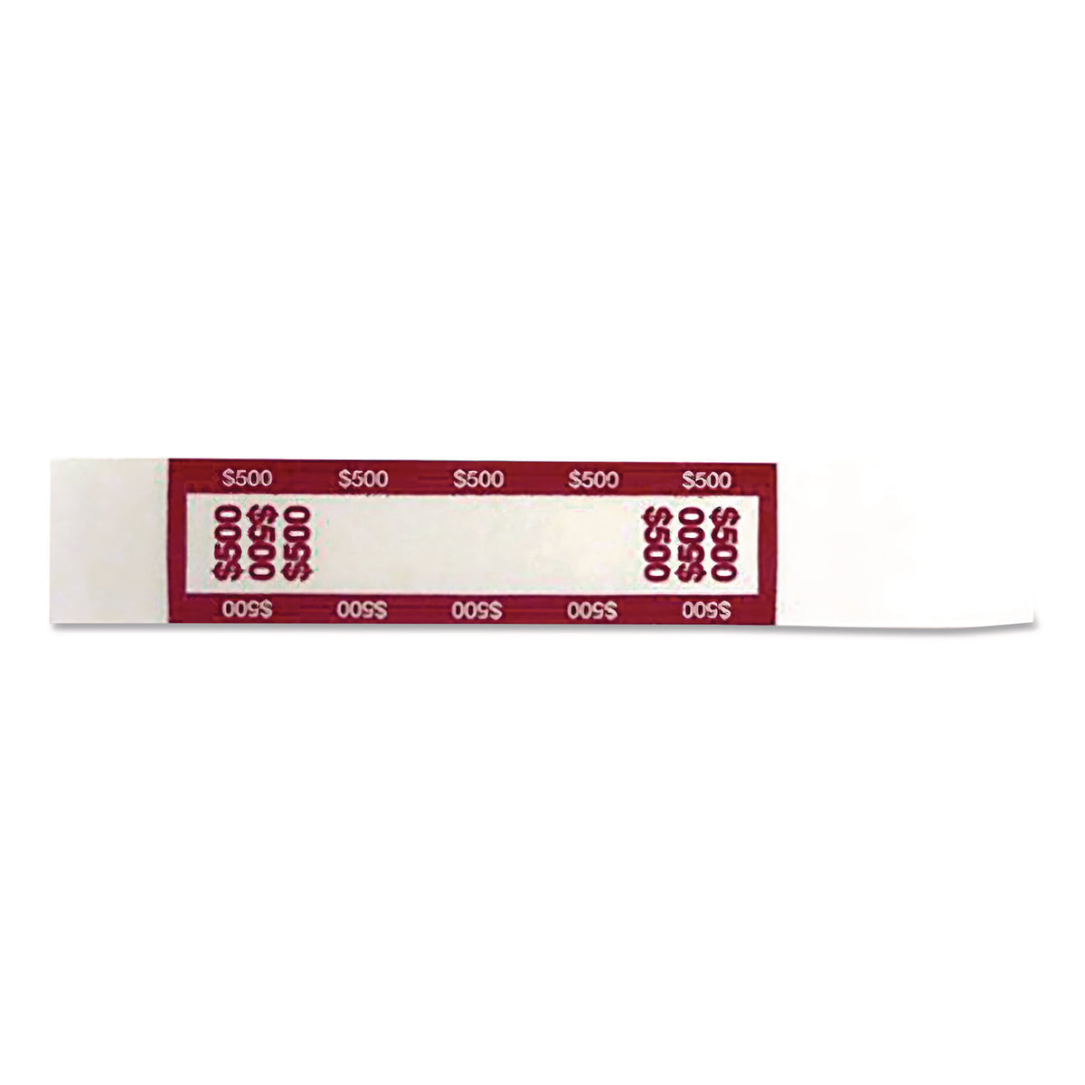 CONTROLTEK Currency Straps, $500, Self-Adhesive, 1,000/Pack (560019)