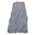 Carlisle Medium Blue Looped-End Mop, Cotton, 43 x 6 x 3, Red (369423B14)