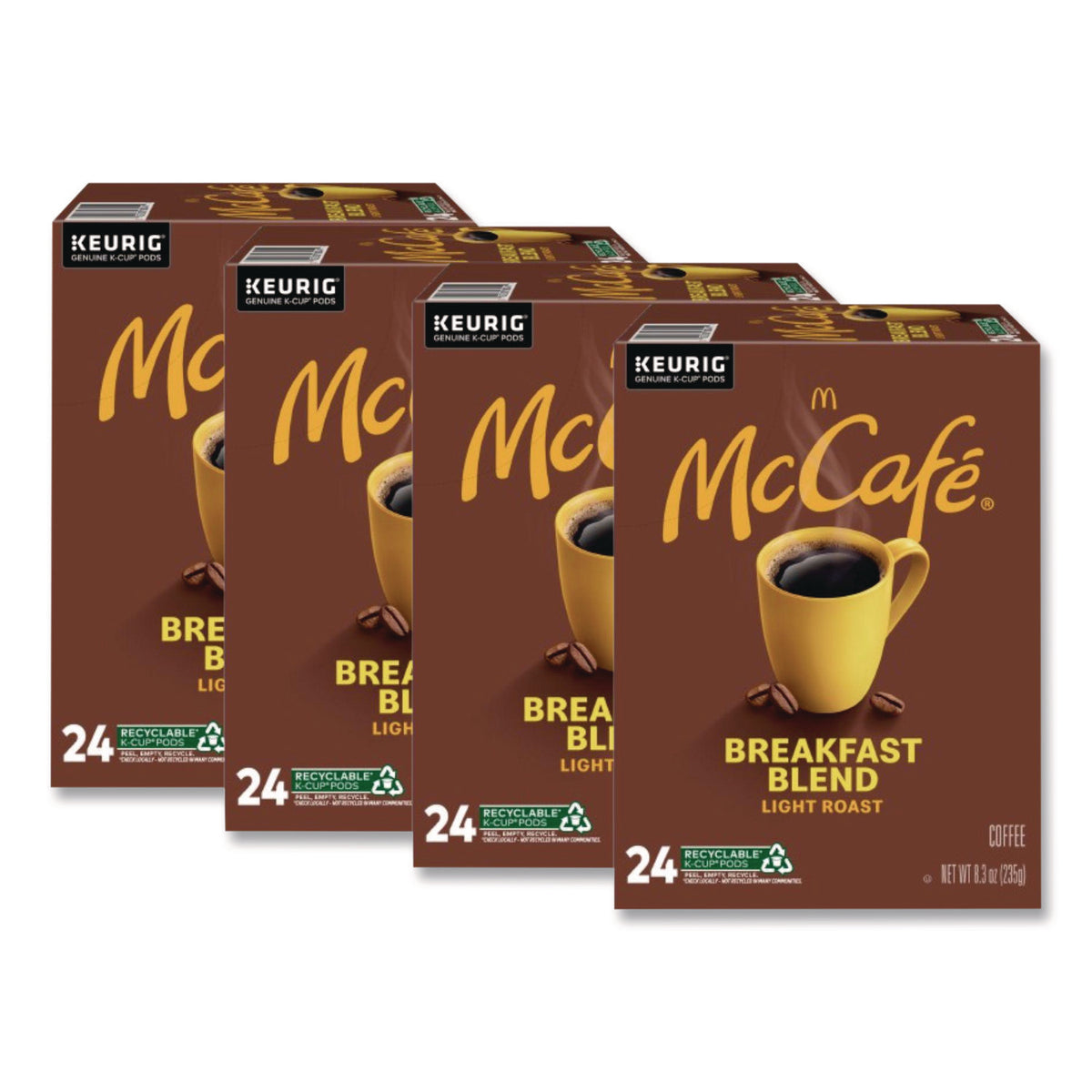 McCafe Breakfast Blend K-Cup, 24/Box, 4 Boxes/Carton (7468CT)
