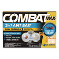 Combat Max 2-in-1 Ant Bait, 0.84 oz, 4 Bait Stations (07172EA)