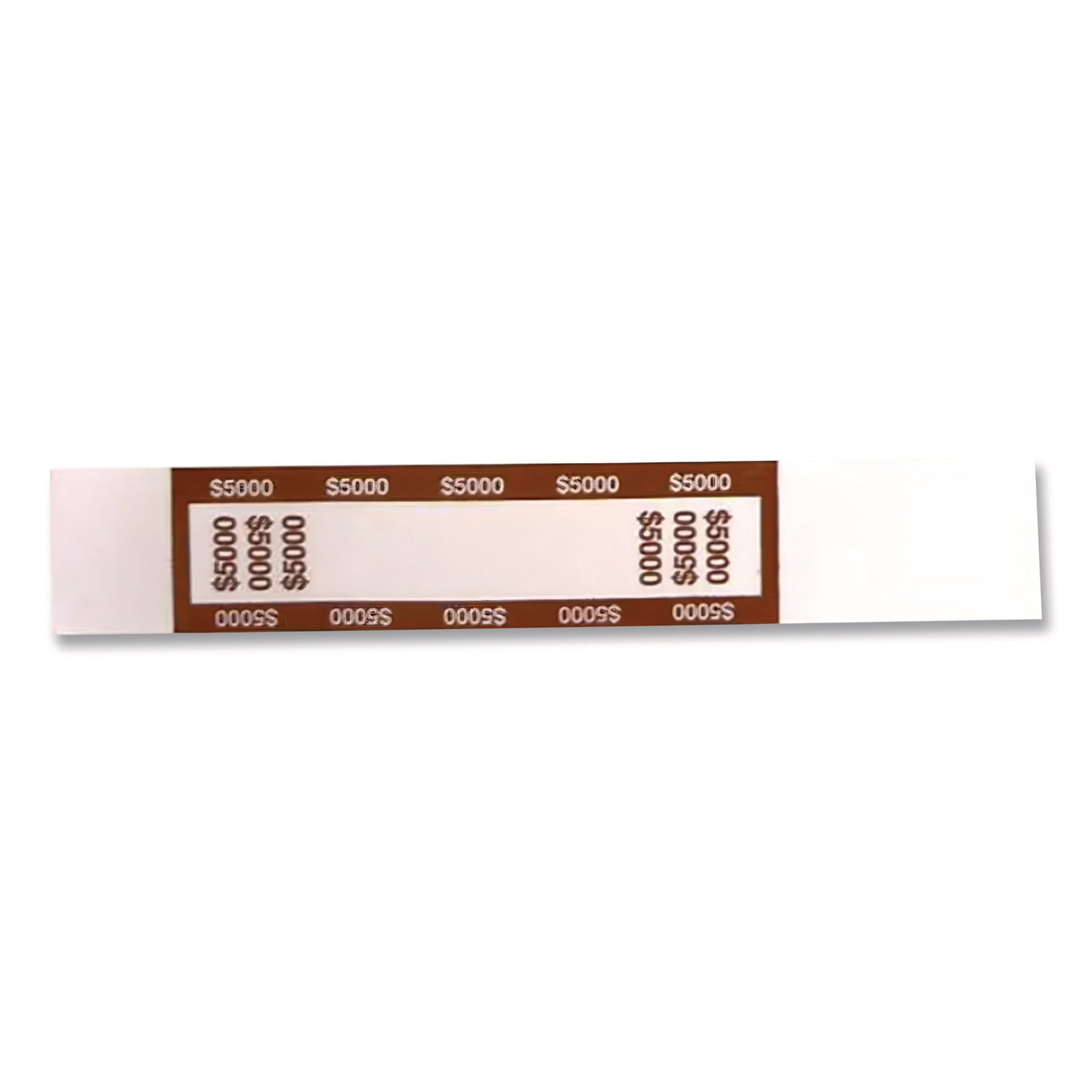CONTROLTEK Currency Straps, $5,000, Self-Adhesive, 1,000/Pack (560022)