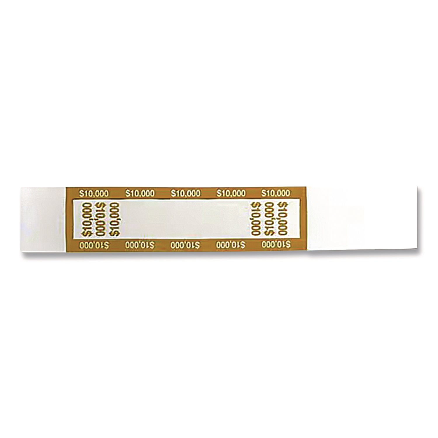 CONTROLTEK Currency Straps, $10,000, Self-Adhesive, 1,000/Pack (560023)