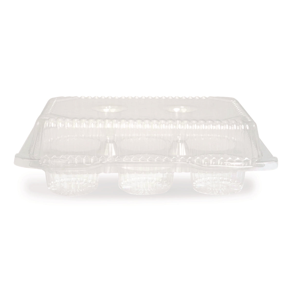 Plastifar Bakery Containers, Muffin/Cupcake, 7.25 x 9.88 x 3.13, Clear, 250/Carton (18200)