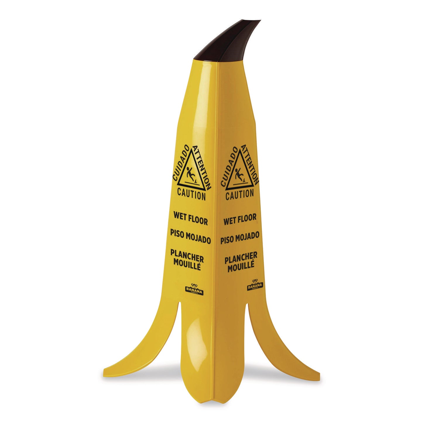 Nexstep Commercial Products Banana Safety Sign, 13 x 12 x 24, Yellow/Black (6948)