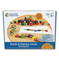 Learning Resources Beads and Pattern Card Set, Grades Pre-K to 2, 130 Pieces (LER0139)