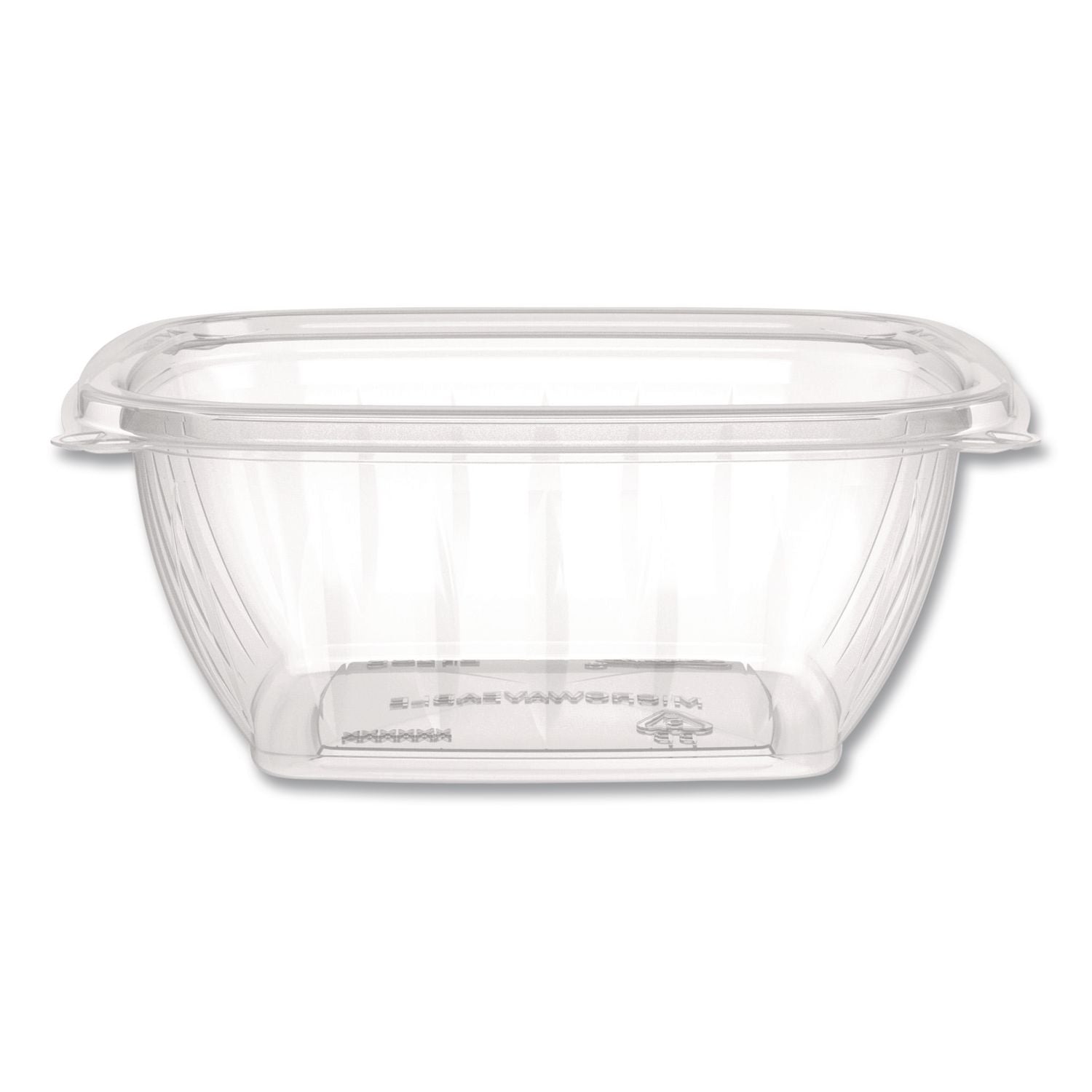 Dart Square Plastic Bowls, 12 oz, 8.5 x 8.5 x 2.64, Clear, Plastic, 63 Bowls/Sleeve, 8 Sleeves/Carton (C12SB)