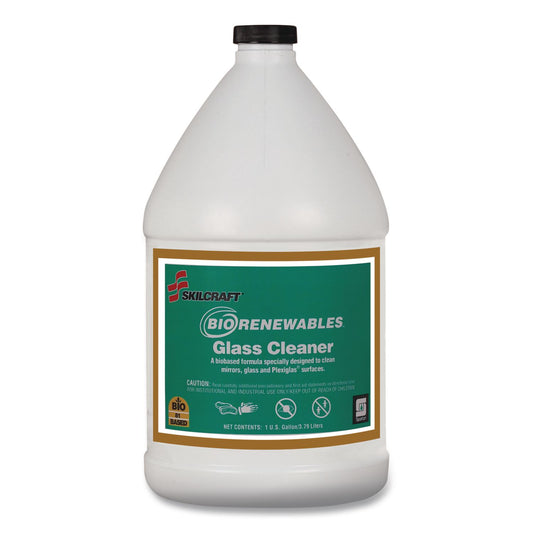 AbilityOne 7930015553384, SKILCRAFT Spartan BioRenewables Glass Cleaner, 1 gal Bottle, 4/Carton