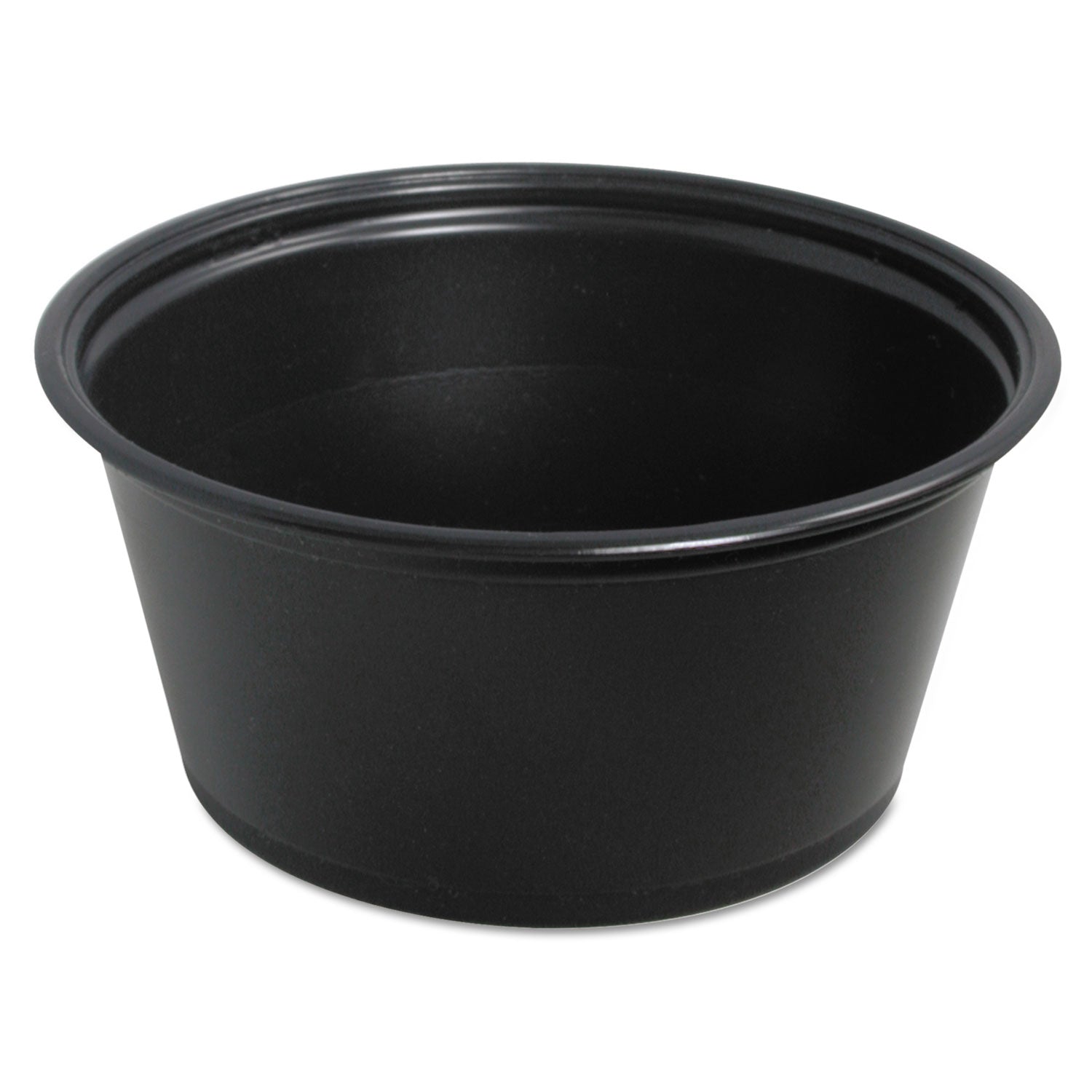 Dart Conex Complements Portion/Medicine Cups, 3.25 oz, Black, 125/Bag, 20 Bags/Carton (DCC325PCBLK)