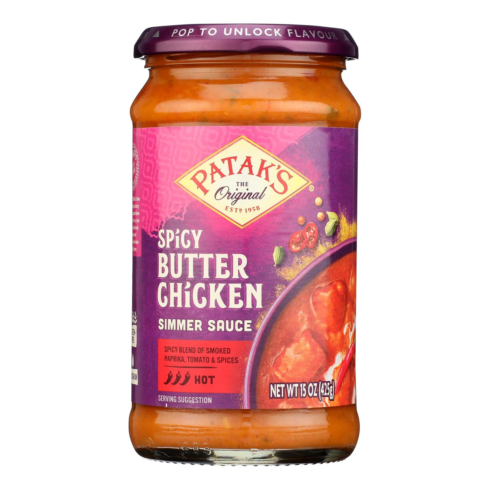 Patak's Simmer Sauce - Case Of 6 - 15 Oz