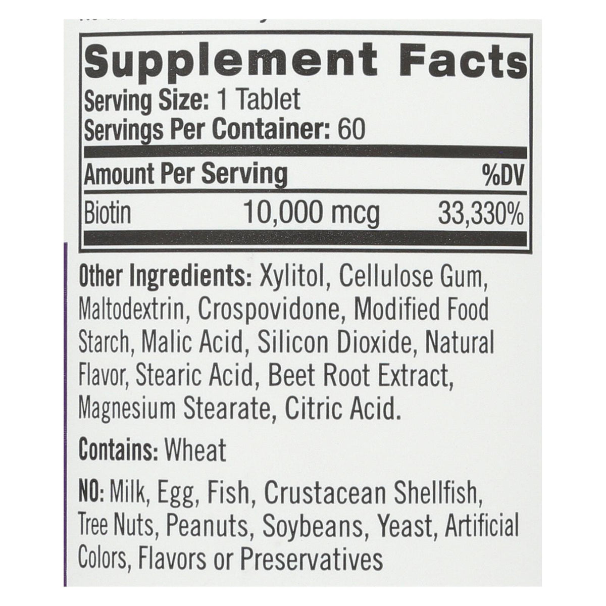 Natrol Biotin - Fast Dissolve - Strawberry - 10000 Mcg - 60 Tablets