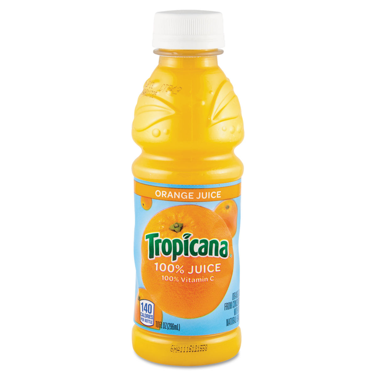 Tropicana 100% Juice, Orange, 10oz Bottle, 24/Carton (QKR55154)